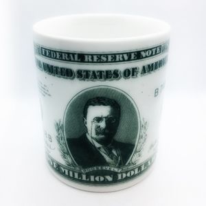 1 million dollar cup mug dark green roosevelt